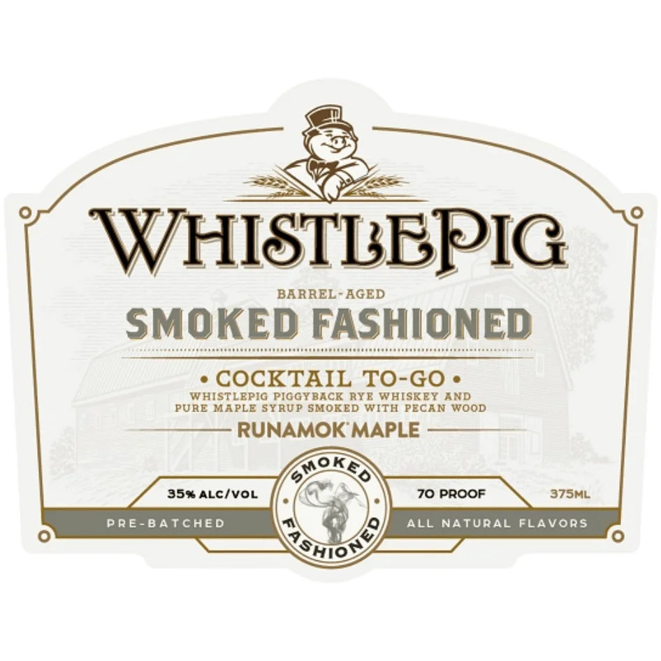 WhistlePig Smoked Fashioned Cocktail To-Go 375ml